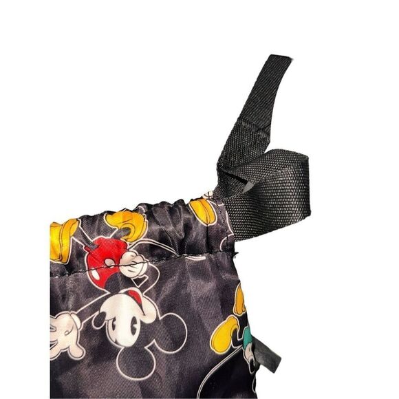 Beautiful Disneyland Resort Black All Over Print Mickey Mouse Drawstring Backpac - Picture 3 of 8